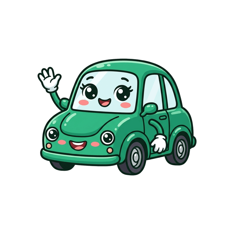 Scrappy mascot for Hackney scrap car collection